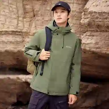 雅鹿 连帽拉链舒适羽绒服 男女同款