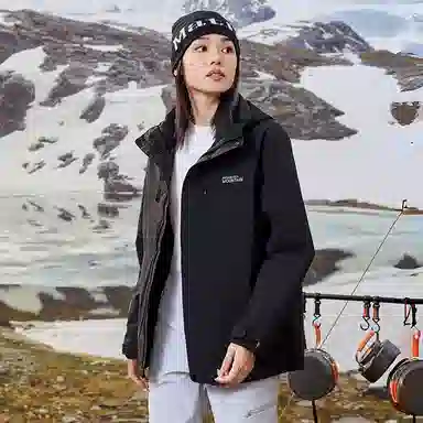 雅鹿 连帽拉链舒适羽绒服 男女同款