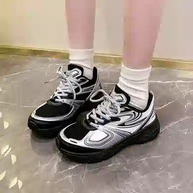 小鹿米利 时尚 耐磨 低帮 老爹鞋 女款