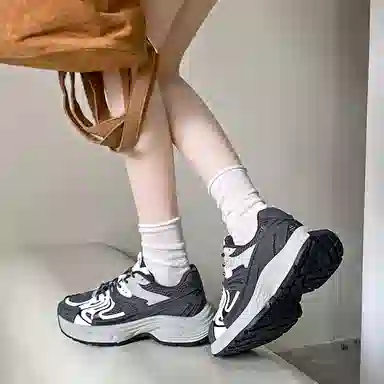 小鹿米利 复古松糕厚底小个子休闲运动 防滑耐磨 低帮 老爹鞋 女