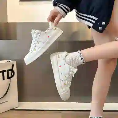 小鹿米利 舒适 防滑耐磨 低帮 板鞋 女款