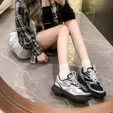 小鹿米利 时尚 耐磨 低帮 老爹鞋 女款