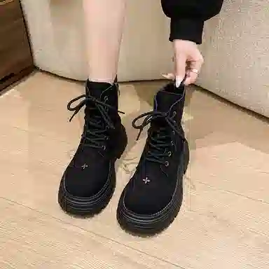 小鹿米利 牛反绒 时尚 短靴 女款