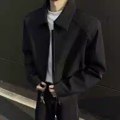 布客行 韩系复古垫肩短款翻领西装 日常通勤百搭氛围感夹克外套 男女同款