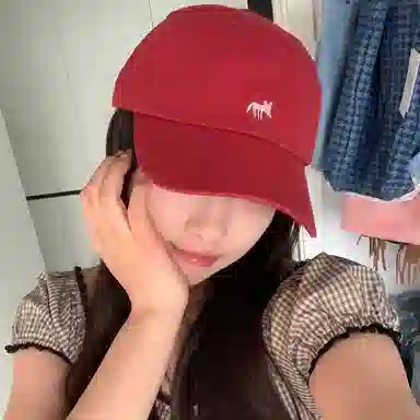冠辉 可爱百搭小狐狸刺绣韩版街头时尚显脸小韩版帽子宽檐帽子高品质纯棉软顶帽子 棉 棒球帽 男女同款情侣款