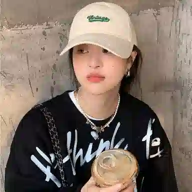 冠辉 美式高街潮牌字母刺绣休闲百搭显脸小宽檐遮阳防晒遮阳太阳韩版时尚潮字母刺绣百搭 棉 鸭舌帽 男女同款情侣款