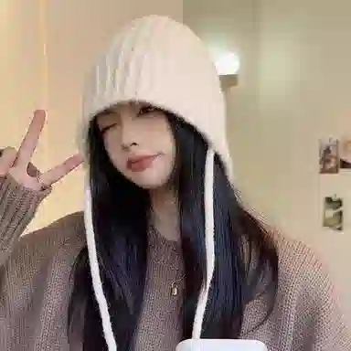 冠辉 显脸小秋冬百搭保暖防寒韩版百搭保暖防寒显脸小时尚 针织 渔夫帽 女款