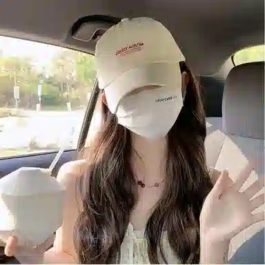 冠辉 夏季时尚小熊字母刺绣韩版休闲透气登山帽弯檐韩版百搭时尚网红显脸小遮阳 棉 鸭舌帽 男女同款情侣款