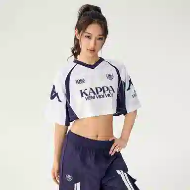 Kappa V-Neck Breathable Letter Tee