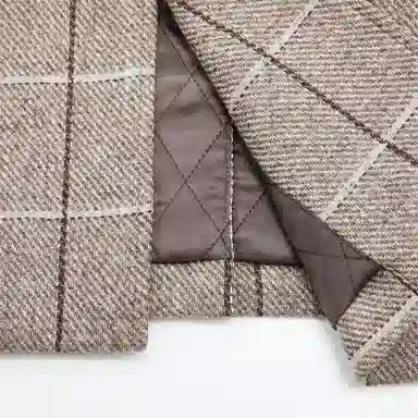 LIU·JO UOMO Plaid Coat Camel