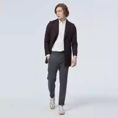 LIU·JO UOMO FW23 Jacquard Coat Dark Red