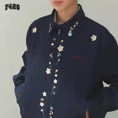 F426 Embroidered Floral Jacket