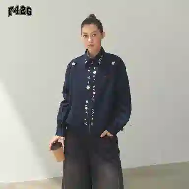 F426 Embroidered Floral Jacket