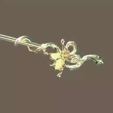 【金蛇共舞】 指尖瑰宝 古风蝴蝶发饰高级感新中式盘发发饰汉服中式马面裙旗袍个性创意小众簪子时尚发钗 合金 发簪 男女同款情侣款