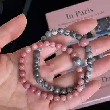 【众星拱月】 指尖瑰宝 快乐加倍桃花滚滚佳偶天成好运上岸幸运降临高级轻奢手饰#好运天然 地图石 手串 男女同款情侣款