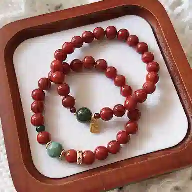 【福常在】 指尖瑰宝 招财纳福福运转运平安纳财纳福诸事顺利福牌古风国潮招财#好运天然 玛瑙 玉石手串 男女同款情侣款