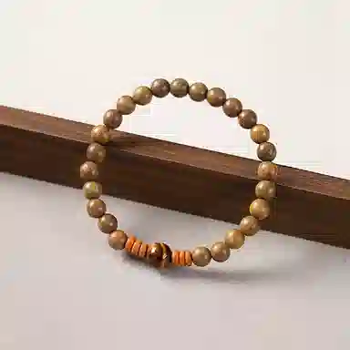 【浮生寄梦】 指尖瑰宝 复古虎眼石新中式文艺财富满盈平安喜乐学业有成事业顺利八方来财时来运转#好运 绿檀 手串 男女同款情侣款