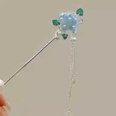 【花团锦簇】 指尖瑰宝 花朵发饰中式高级复古感头饰发钗流苏步摇汉服旗袍配饰好运降临美丽动人惊艳四座 镀银 发簪 女款