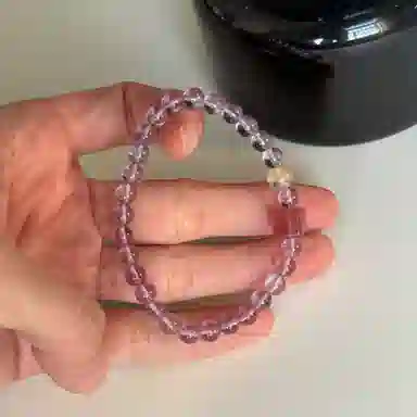 指尖瑰宝 紫气东来 新中式国风招财纳福好运暴富吉祥平安节节高升时来运转桃花不断复古方糖手饰天然 紫水晶 手串 男女同款情侣款