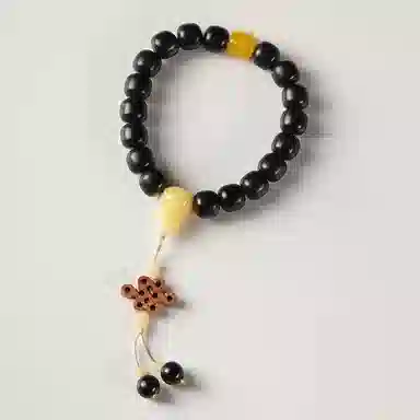 【黑色浪漫】 指尖瑰宝 新中式中国结平安喜乐好运连连诸事顺遂转运来财考公上岸升职加薪财运亨通万事胜意 黑檀 手串 男女同款情侣款