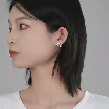 指尖瑰宝 甜美可爱卡通气质简约日常俏皮萌趣立体清新优雅 铜 耳环 女款