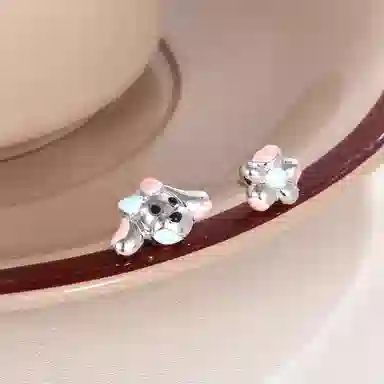 指尖瑰宝 甜美可爱卡通气质简约日常俏皮萌趣立体清新优雅 铜 耳环 女款