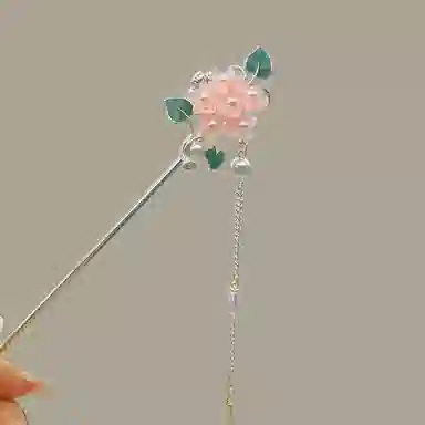 【花团锦簇】 指尖瑰宝 花朵发饰中式高级复古感头饰发钗流苏步摇汉服旗袍配饰好运降临美丽动人惊艳四座 镀银 发簪 女款