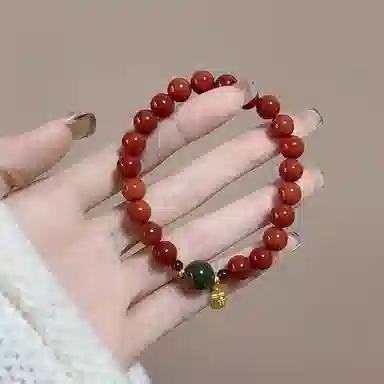 【福常在】 指尖瑰宝 招财纳福福运转运平安纳财纳福诸事顺利福牌古风国潮招财#好运天然 玛瑙 玉石手串 男女同款情侣款