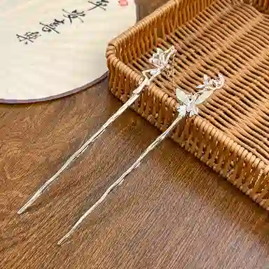 【比翼双飞】 指尖瑰宝 新中式流苏蝴蝶步摇古风国潮高级感轻奢典雅精致时尚简约百搭 合金/锆石 发簪 女款