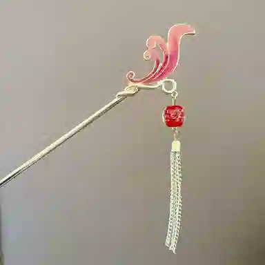 【浪花朵朵】 指尖瑰宝 古风海浪流苏高级感新中式盘发汉服步摇气质优雅简约个性百搭 合金 滴油 发簪 女款