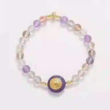 【扶摇直上】 指尖瑰宝 紫气东来福气满满转运纳福前程似锦未来可期#好运天然 紫水晶 手串 男女同款情侣款