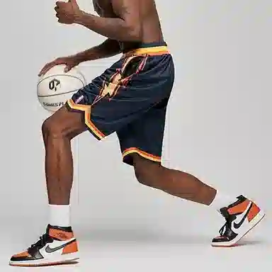 美式高街复古闪电纹透气速干三分短裤适合户外跑步训练等多种场景专业篮球裤 男女同款