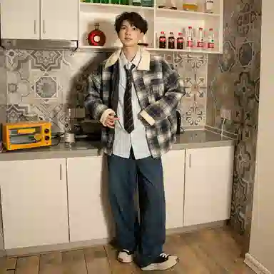 The Simpsons 90 Vintage Plaid Wool Jacket