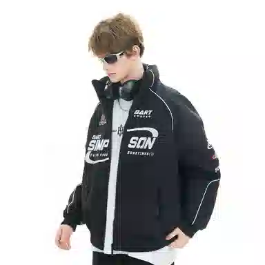 The Simpsons Logo Embroidered Racing Jacket