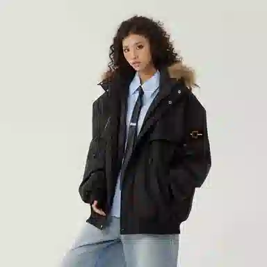 The Simpsons Embroidered Down Jacket