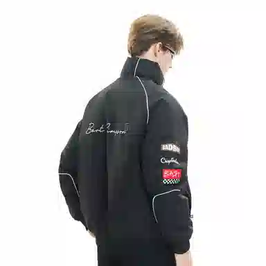 The Simpsons Logo Embroidered Racing Jacket