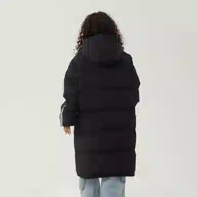 The Simpsons Logo Hooded Down Jacket