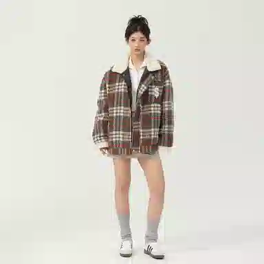 The Simpsons 90 Vintage Plaid Wool Jacket