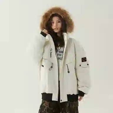 The Simpsons Embroidered Down Jacket