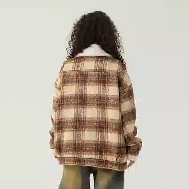 The Simpsons 90 Vintage Plaid Wool Jacket