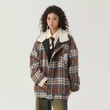 The Simpsons 90 Vintage Plaid Wool Jacket