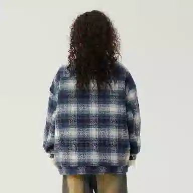 The Simpsons 90 Vintage Plaid Wool Jacket