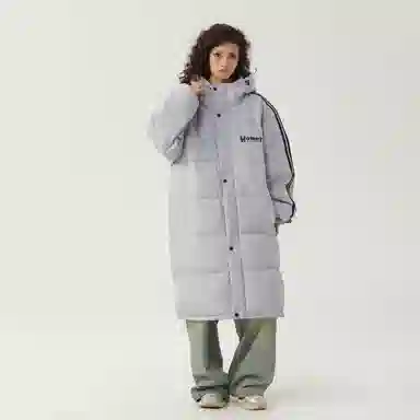 The Simpsons Logo Hooded Down Jacket