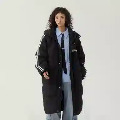 The Simpsons Logo Hooded Down Jacket