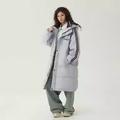 The Simpsons Logo Hooded Down Jacket