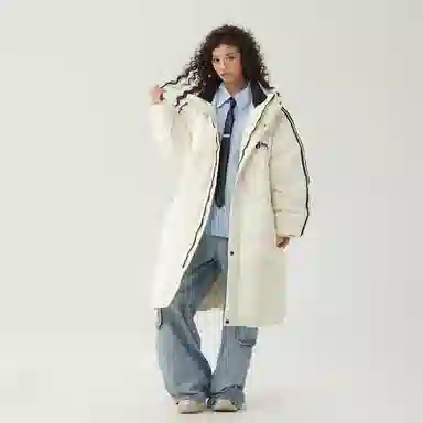 The Simpsons Logo Hooded Down Jacket