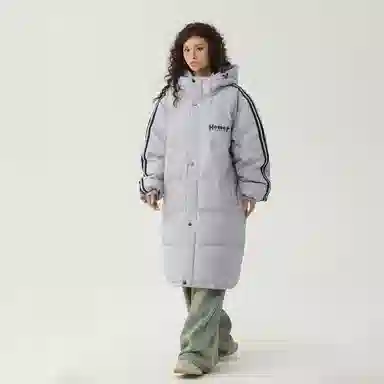 The Simpsons Logo Hooded Down Jacket