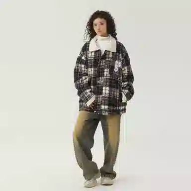 The Simpsons 90 Vintage Plaid Wool Jacket