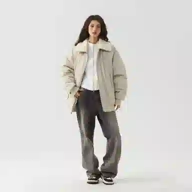 The Simpsons Logo Embroidered Sherpa Jacket