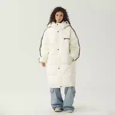 The Simpsons Logo Hooded Down Jacket